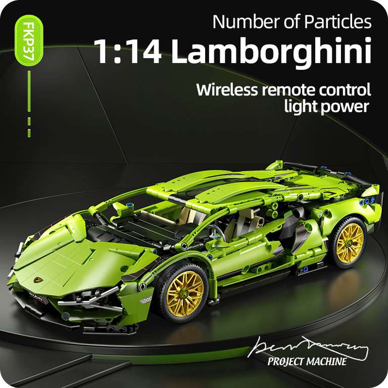 Zdalnie sterowane Lamborghini z klocków |$26.83