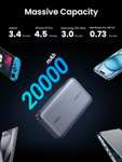 Powerbank UGREEN 100W - 20000mAh, 3 porty, wyświetlacz cyfrowy (cena z Prime)