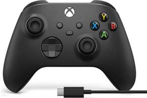 Bezprzewodowy kontroler/pad Microsoft Xbox + kabel USB-C, czarny z darmową wysyłką