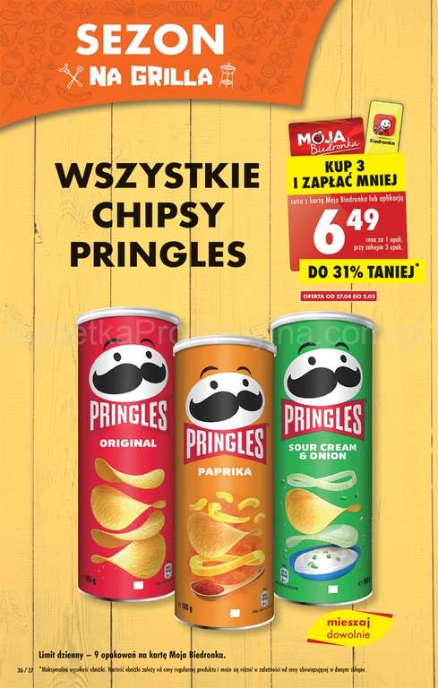 Chipsy Pringles @Biedronka