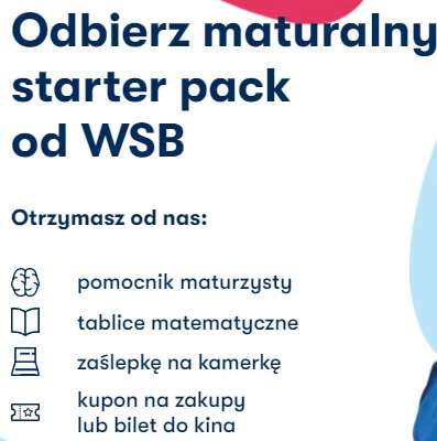 Darmowy Maturalny Starter Pack od WSB Merito + bilet do kina Helios lub kupon 20 zł Empik