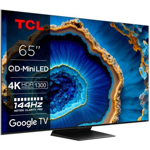 Telewizor TCL 65C809 65'' MINILED 4K 144Hz Google TV Dolby Vision Dolby Atmos HDMI 2.1 MediaExpert