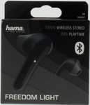 Słuchawki douszne HAMA Freedom Light TWS Czarny, odb.os.0zł