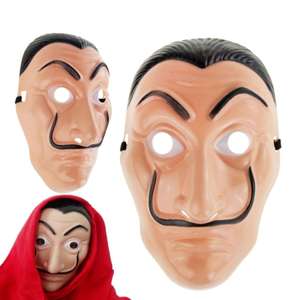 Maska Salvador Dali - Dom z papieru, La Casa de Papel, napad na bank - na Halloween, imprezę
