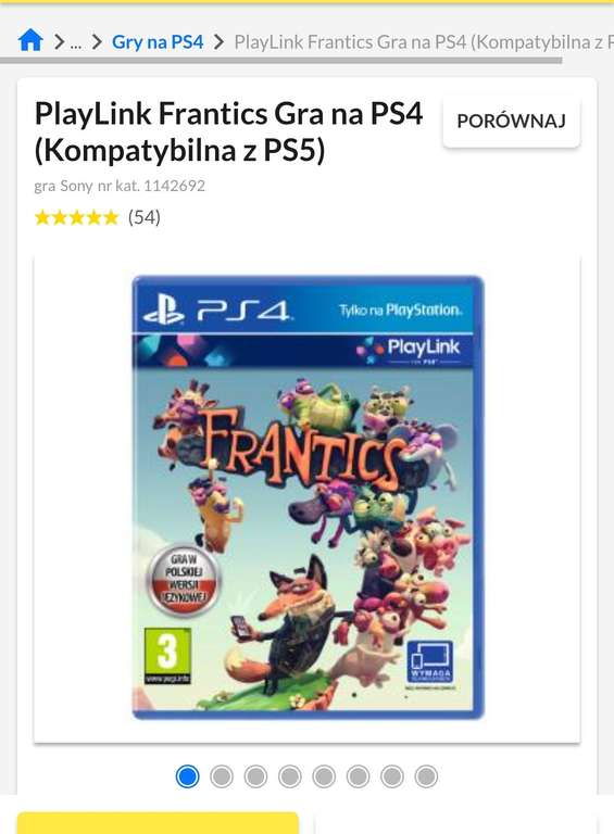 Gra Frantics PS4; Playlink
