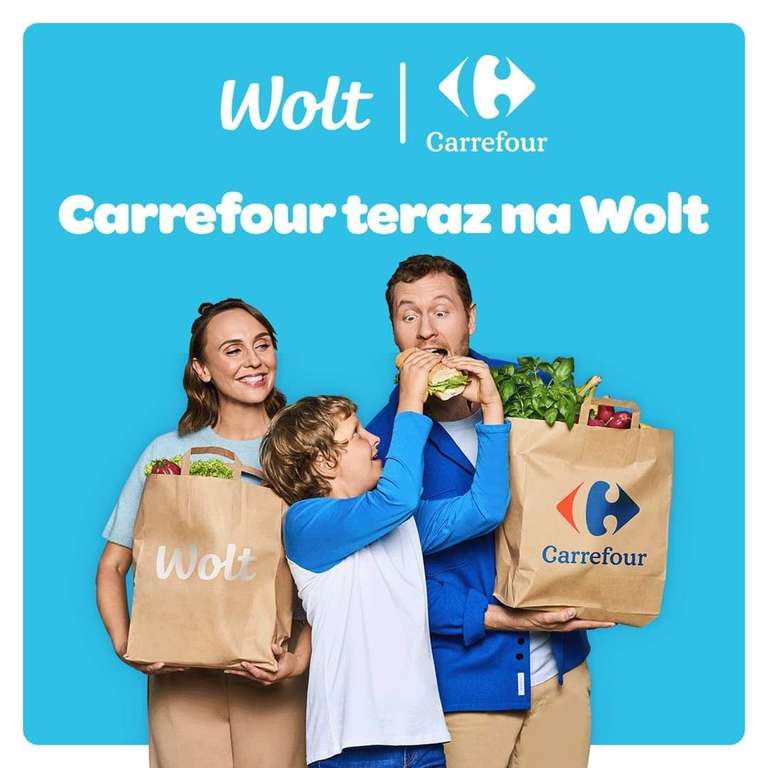 Wolt - 3 x 10 zł zniżki na pierwsze zamówienia z Carrefoura