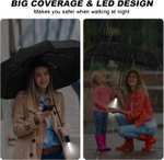 Vicloon automatyczny parasol z latarka LED