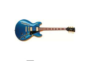 Gitara elektryczna niebieska semi hollow