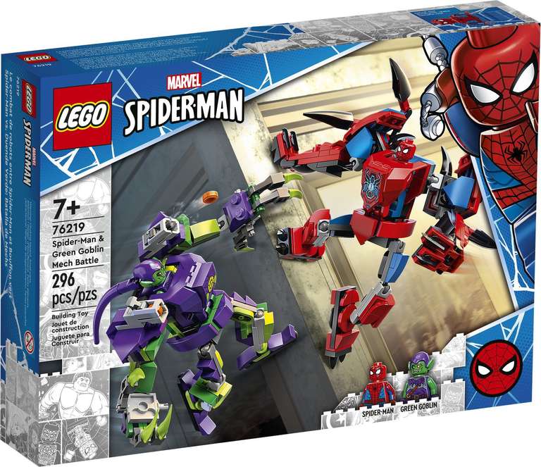 LEGO 76219 Marvel Super Heroes - Bitwa mechów Spider-Mana i Zielonego Goblina