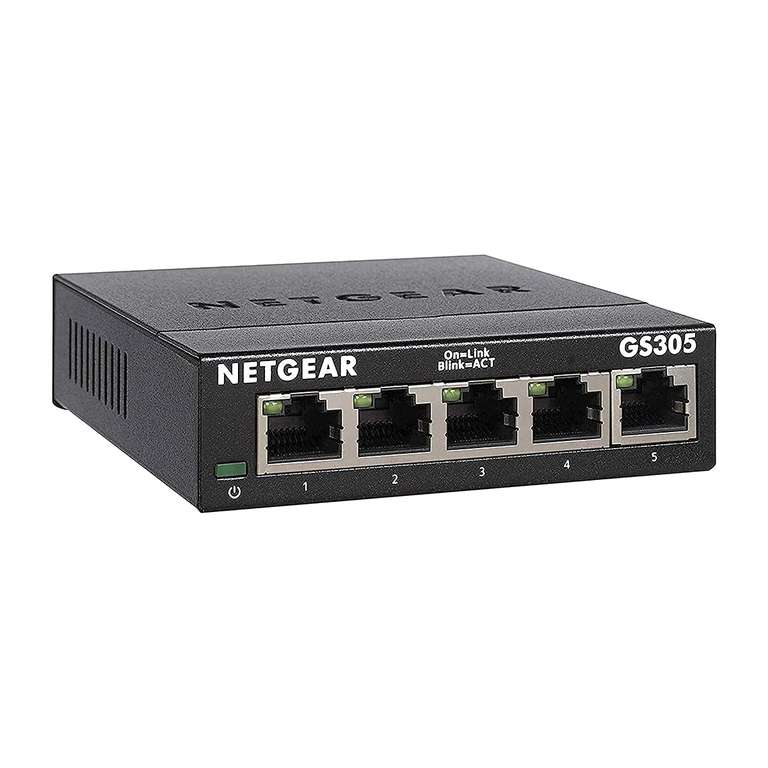 Switch NETGEAR GS305 LAN, 5-portowy przełącznik sieciowy 10/100/1000