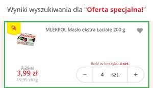 Masło extra Łaciate 200 g MLEKPOL (Kraków, Wrocław, Katowice...)