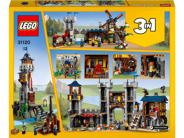 LEGO Creator 3w1 31120 - Średniowieczny zamek + Gratis Ptasie Gniazdo 40639