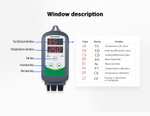 Inkbird ITC-308 Regulator temperatury, termostat, z sondą czujnika NTC, 2-funkcyjny, ogrzewanie, chłodzenie.