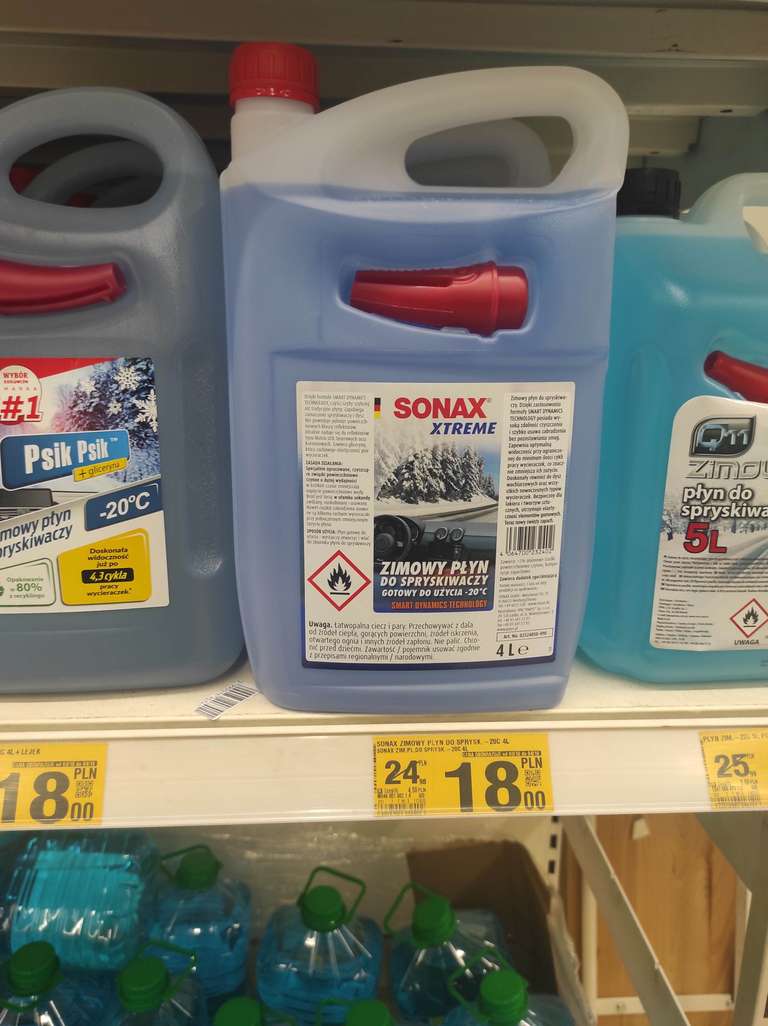 Płyn zimowy do spryskiwaczy Sonax Xtreme 4l -20 Auchan Zabrze Platan