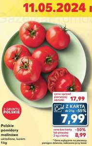 Polskie pomidory malinowe, układane luzem kg @Kaufland