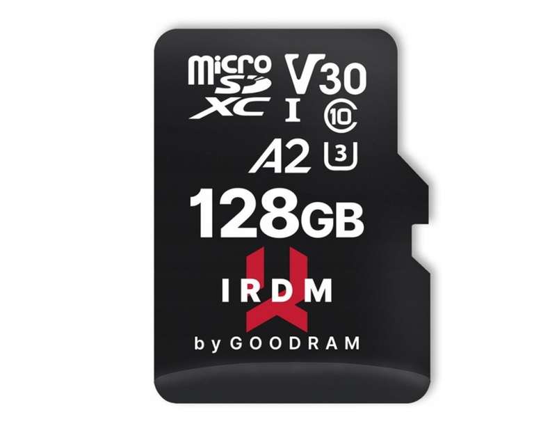 Karta pamięci GOODRAM micro SDXC IRDM 128GB V30 A2 U3 + adapter