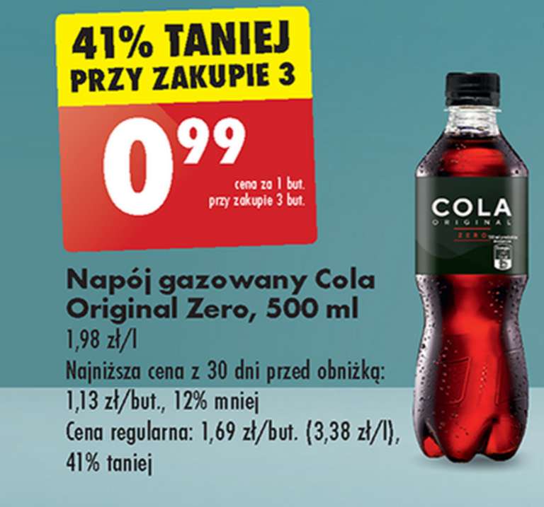 Cola Original Zero 0,5L @Biedronka
