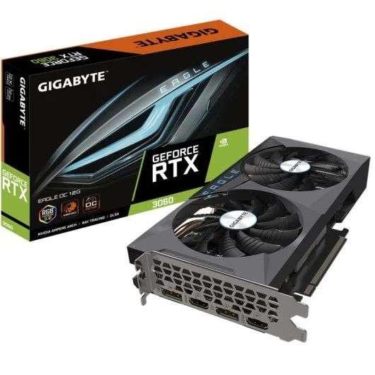 Karta graficzna Gigabyte GeForce RTX 3060 EAGLE OC 12GB LHR GDDR6 Rev 2.0 430,85 euro - odnowiona
