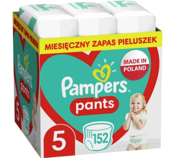 Pieluchomajtki Pampers Pants rozmiar 5 12-17 kg 152 szt.