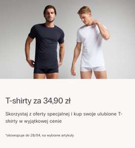 T-shirty męskie Intimissimi (wybrane modele) za 34,90 zł