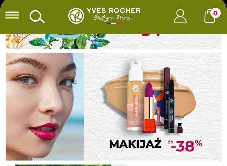 Produkty do makijażu do -38% taniej na Yves Rocher