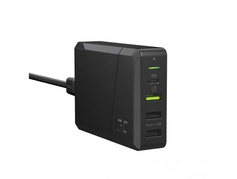 Green Cell Power Source 75W 4-portowa ładowarka z USB-C PD do ultrabooków i technologią Ultra Charge