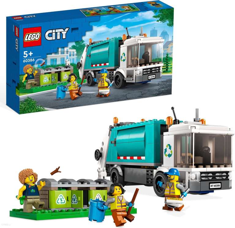 Ciężarówka recyklingowa lego city 60386