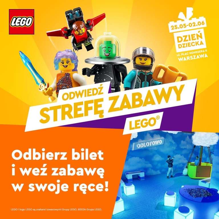 [LEGO Warszawa] Darmowy event z okazji Dnia Dziecka 25.05-02.06