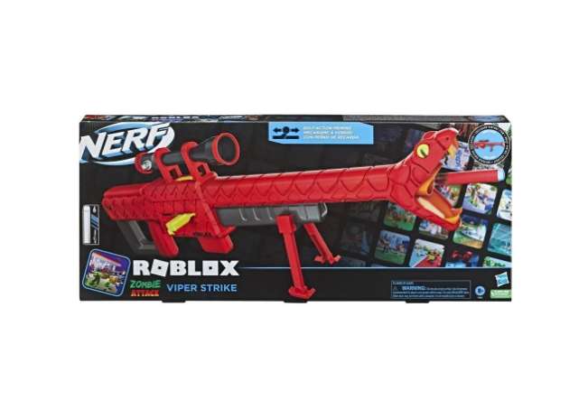 Nerf x Roblox, wyrzutnia Roblox Zombie Attack Viper Strike + 6 strzałek, F5483