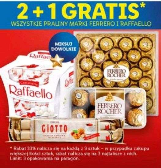 Słodycze w Lidl - Ferrero Rocher i Rafaello 2+1 gratis - różne rodzaje, ogólnopolska
