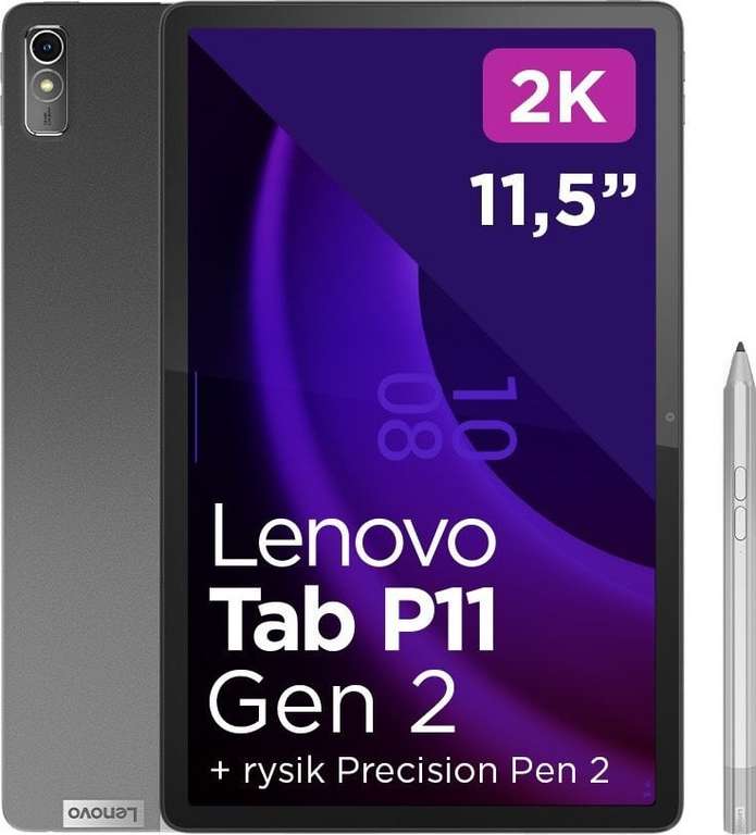 Tablet Lenovo Tab P11 Gen2 11.5" 128 GB + RYSIK za 1 349zł z kodem BOOK23