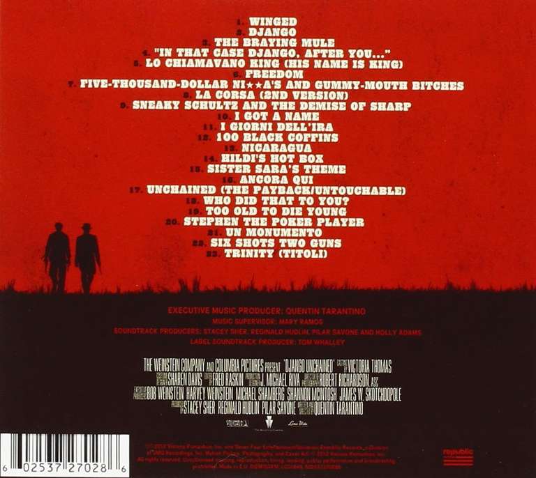 DJANGO UNCHAINED Muzyka Filmowa [CD] - soundtrack