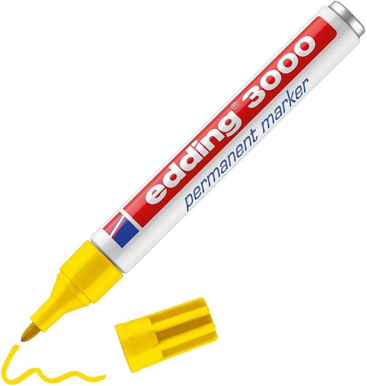 Edding 3000 marker permanentny żółty, 10 sztuk