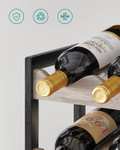 SONGMICS Stojak na wino nablatowy Stojak na butelki z 3 półkami mieści do 12 butelek @amazon