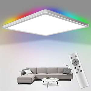 Lampa sufitowa Fuqiduo LED z pilotem zdalnego sterowania, 24 W, RGB