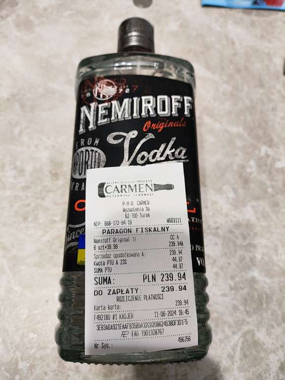 Wódka Nemiroff Original 1L 40%