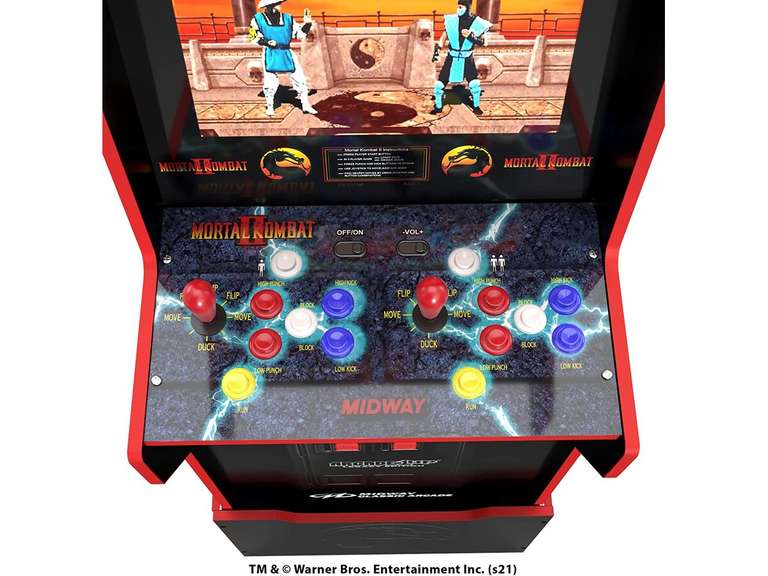 Konsola stacjonarna automat z motywem Mortal Kombat II - 12 gier arcadowych (17" / 147 x 58 x 48 cm / 35 kg) Arcade1UP