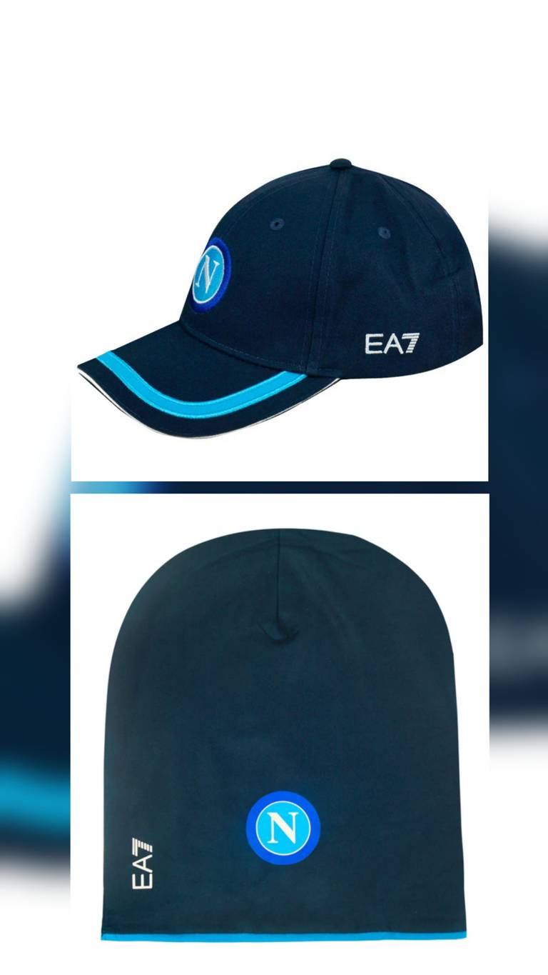 Czapka z daszkiem SSC Napoli EA7 Emporio Armani dostępna również klasyczna Czapka w tej samej cenie.