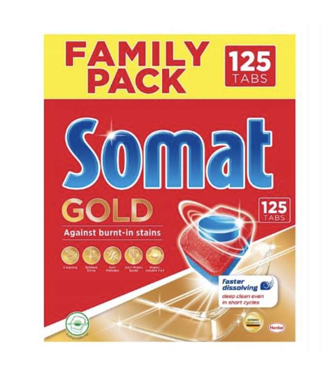 Somat Gold 125 tabletek do zmywarek (0,48 pln / tabletkę)