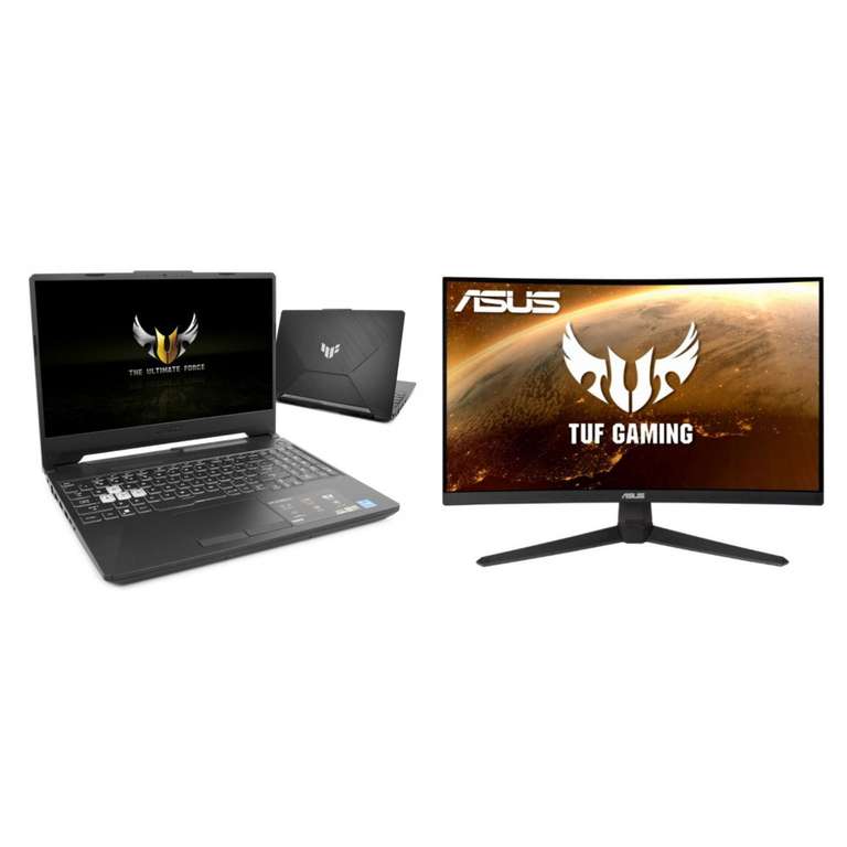 Laptop Asus TUF Core i5-11400H | 15,6''-144Hz | 16GB | 512GB | No OS | RTX3050Ti | czarny + MONITOR ZA 1ZŁ