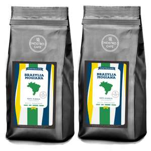 Kawa ziarnista NostroCafe Brazylia Mogiana - świeżo palona, 100% Arabica, 2kg