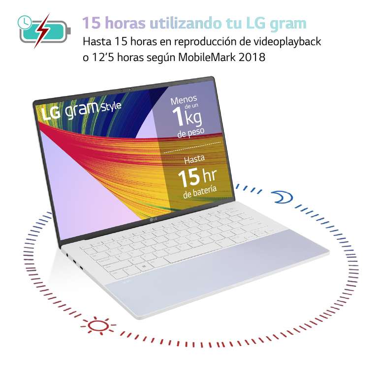 Laptop LG Gram Style OLED (14" 2.8K 90Hz 400cd/m² 100% DCI-P3, i7-1360P, 32GB DDR5, 512GB SSD, 72Wh, 1kg, Win11)