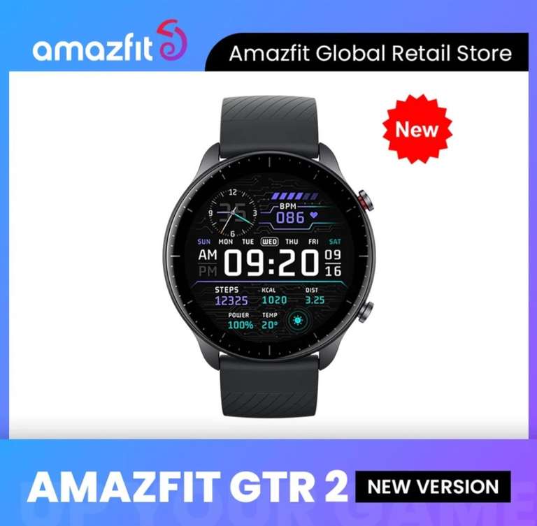 Smartwatch Amazfit GTR 2 New Version Czarny/Szary AMOLED US $65.00