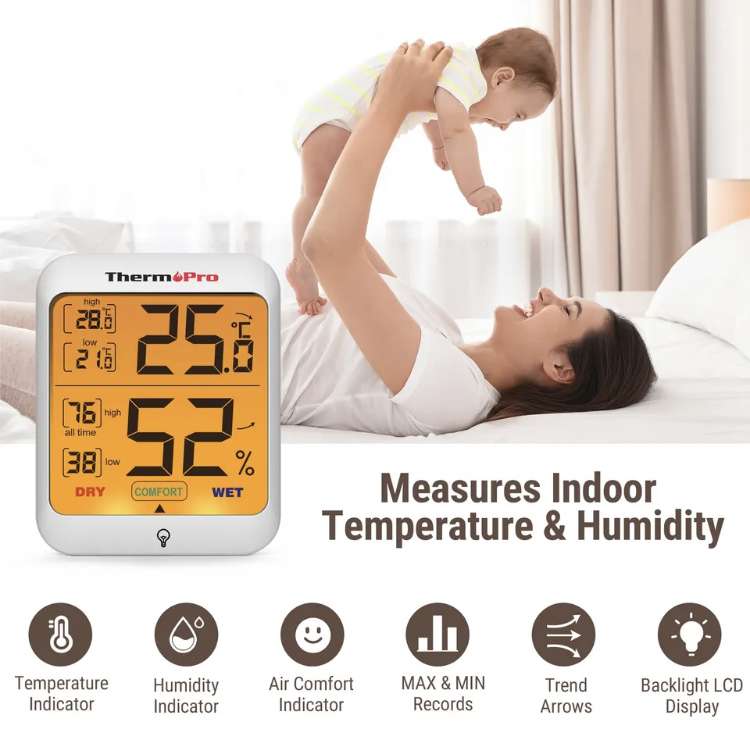 Termometr/higrometr ThermoPro TP53 $5,86