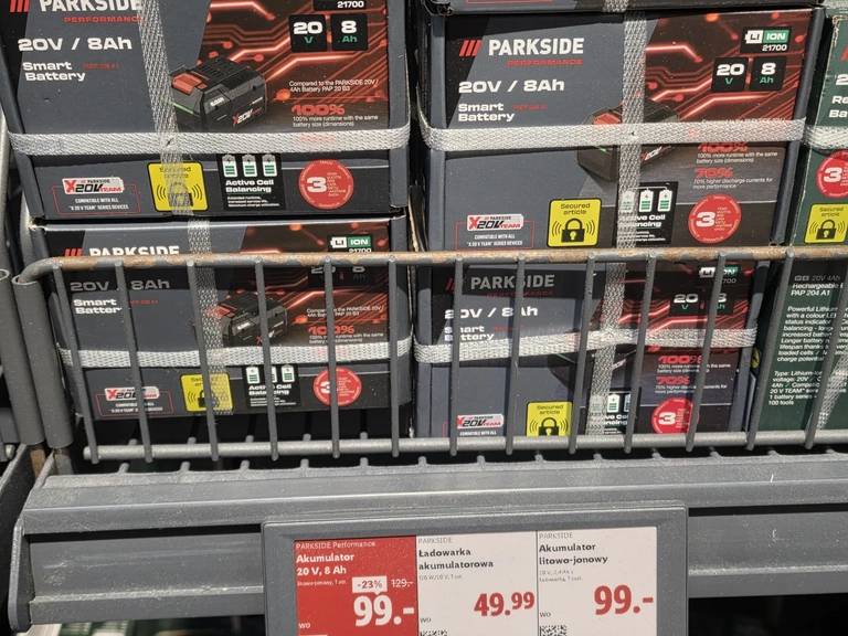 Akumulator Parkside Performance 20v 8Ah w cenie 20v 4Ah przy zakupie 2 sztuk > błąd cenowy? w @lidl