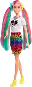 Barbie Fryzura Kolorowa panterka Lalka ze zmianą koloru + 16 akcesoriów