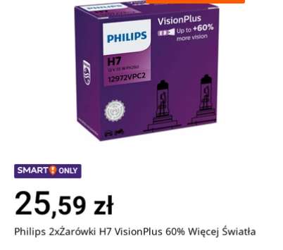 Philips 2x żarówka H7 VisionPlus
