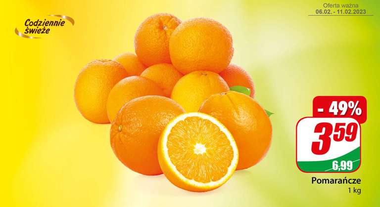 Pomarańcze 1kg Ser Gouda z Mlekovity 19,99 zł/kg @Dino