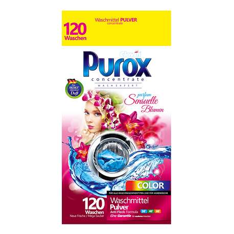 Proszek PUROX 9,2kg (120 prań) - 34,99 PLN / 0,29 PLN za jedno pranie @Dino