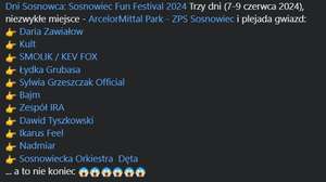 Dni Sosnowca, czyli Fun Festival, 7-9 czerwca, wstęp gratis. Możliwa bezpłatna komunikacja miejska.